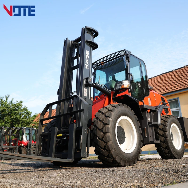 Customized Free Shipping China Outdoor 4wd Off Road Forklift All Terrain Forklift 4x4 3 Ton Forklift Truck