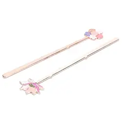 Metal Bookmarks para Reading Assistant, Colorido Page Label, Lotus Flower e Sakura, Acessórios para livros, Material escolar