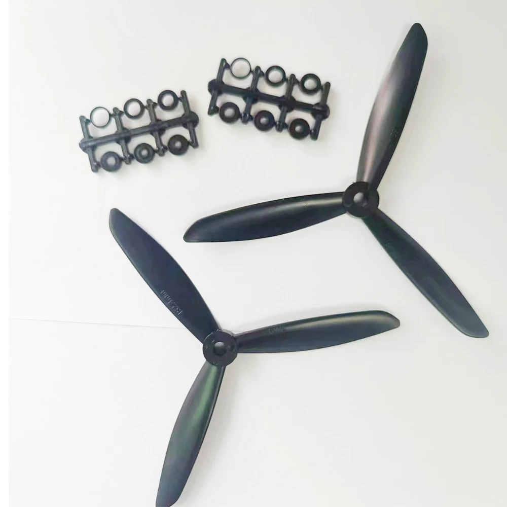 6045 6x4.5 Black 3-blade Propeller Props CW CCW Prop For 250 FPV Racing Quadcopter ZMR210