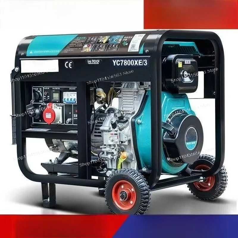 Three-phase 60Hz Diesel Generator Set 5kW Silent Cabinet Model, Suitable for Residential Backup Power Systems