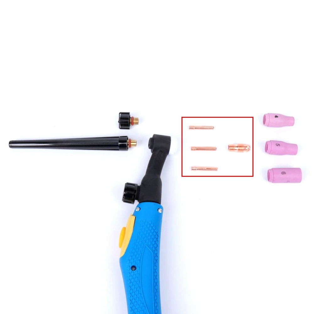 Trasporto Libero Pinza (1.0mm/2.0mm/3.2mm) 20 pz e Collet Corpo 20 pz Per WP9 WP-20 Torcia di Saldatura di Consumo