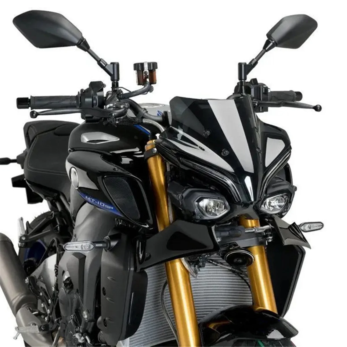 

Motorcycle Aerodynamic Wing Spoiler Airfoiler Front Spoiler for YAMAHA MT10 Mt10 MT-10 2022-2024 Carbon Fiber Pattern
