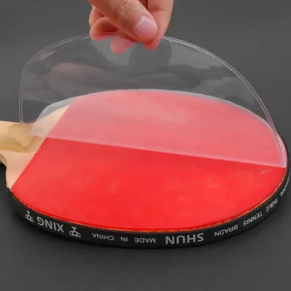 Transparent Ping Pong Racket Protective Film Sticky Dust Proof Racket Rubber Protective Film Self Adhesive Rubber