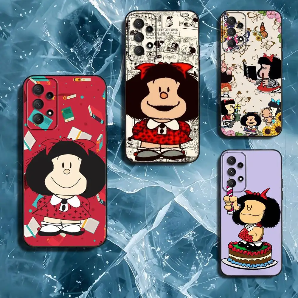 

Anime M-Mafalda-S Phone Case For Samsung Galaxy A13,A21s,A22,A31,A32,A52,A53,A71,A80,Soft Black Shell