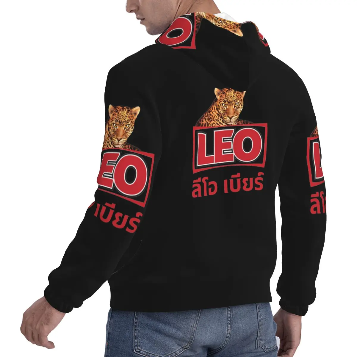 ليو البيرة بانكوك هوديس الهيب هوب البلوز الخريف الشتاء الرجال النساء بلوزات طويلة الأكمام بلايز #4