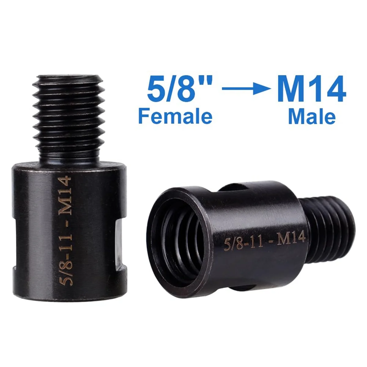 A06K 2 قطعة 5/8 بوصة-11 إلى M14 محول زاوية طاحونة الموضوع محول محول رمح موصل ل الماس الأساسية لقمة ثقب