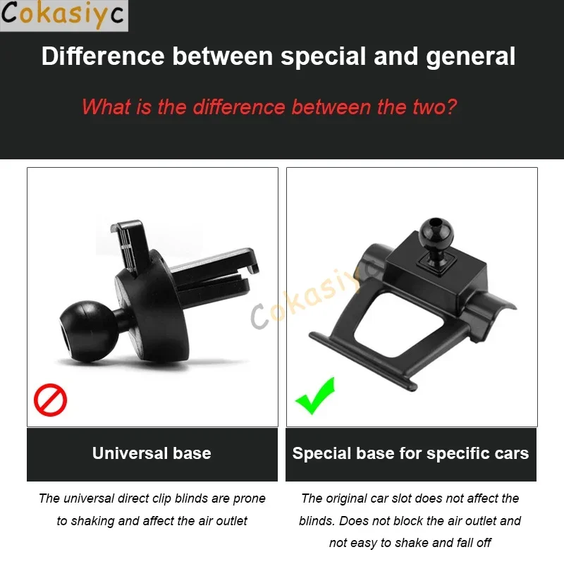 خاص سيارة حامل هاتف المحمول قاعدة فتحات الهواء جبل قوس كليب ل Sehol X7 X8 QX A5 E50A E10X اكسسوارات السيارات التصميم #3