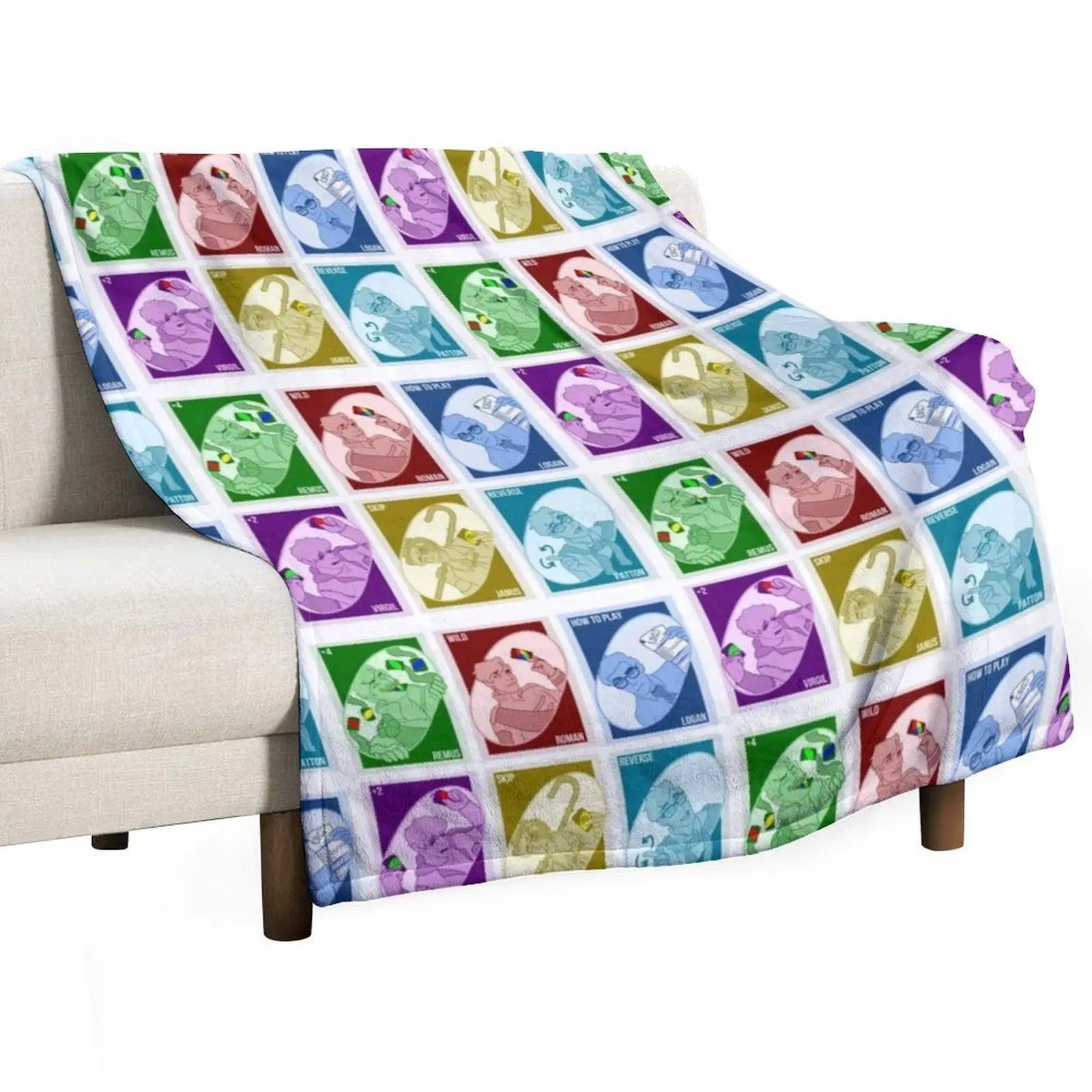 TS - Uno Sanders Sides Throw Blanket Decoratives Bed linens Tourist Plush funny gift Warm Blankets