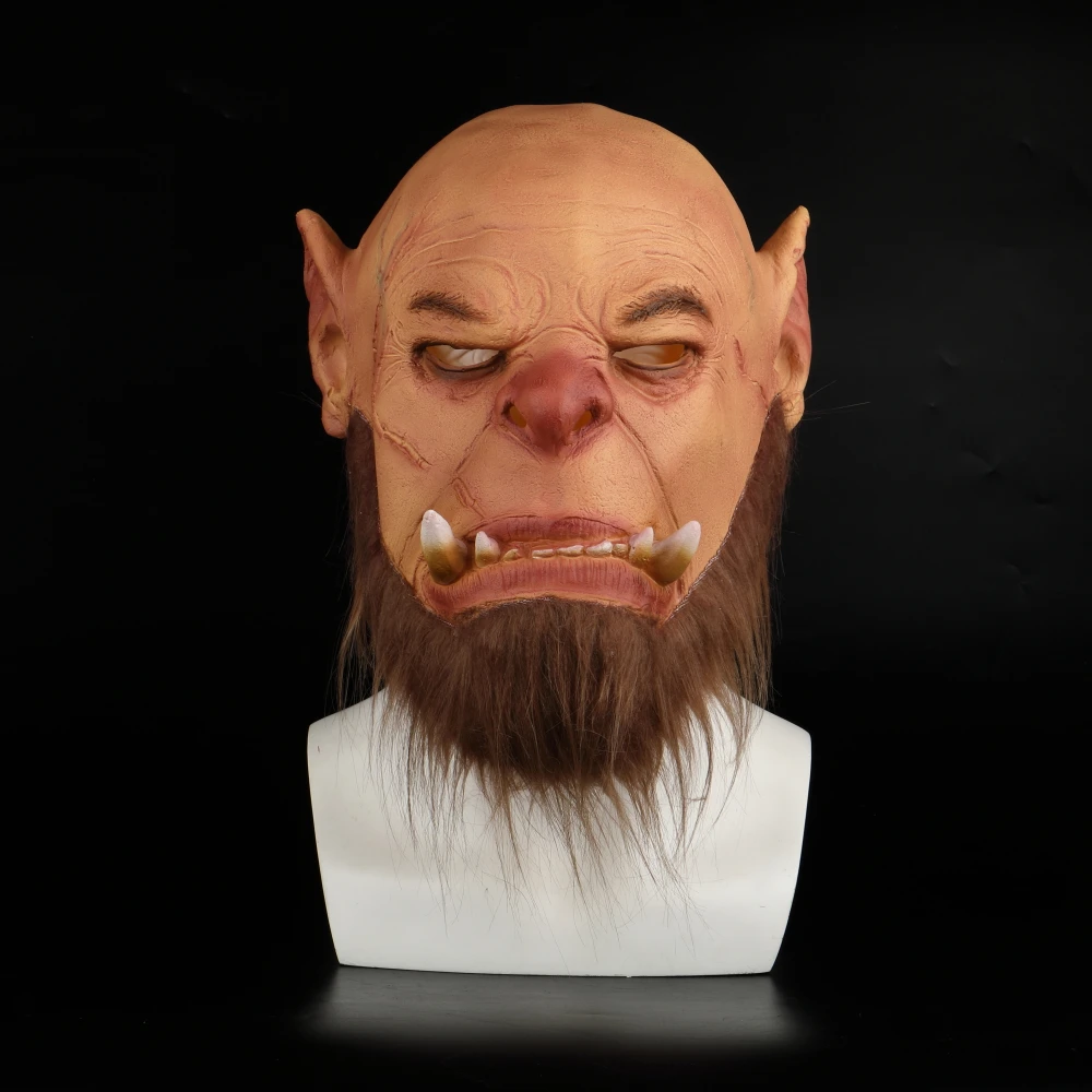 

Новая латексная маска 2019 года World of Warcraft: Молот Огрима, маска для вечеринки, Хэллоуина, косплея, аксессуар для костюма