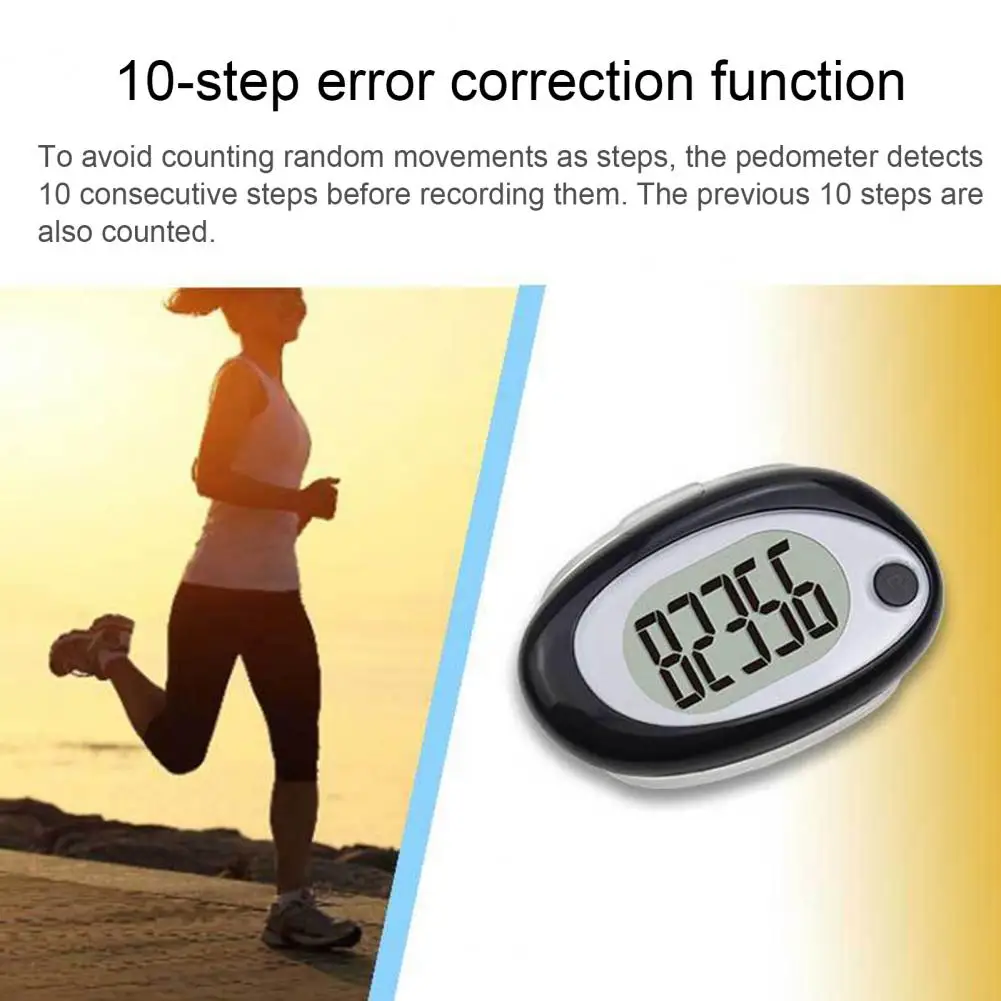 

Electronic Pedometer Mini Pedometer Compact Size 3d Pedometer Accurate Step Counter for Outdoor Fitness Tracking Digital Display