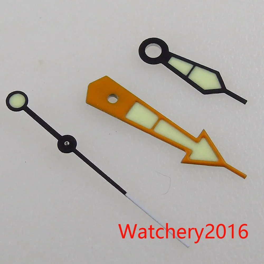 C3 Green Super Luminous Watch Hands Fit NH35 NH36 7s26 7s36 6r15 4r15 4r35 Automatic Movement Watch Pointers Parts For Japan