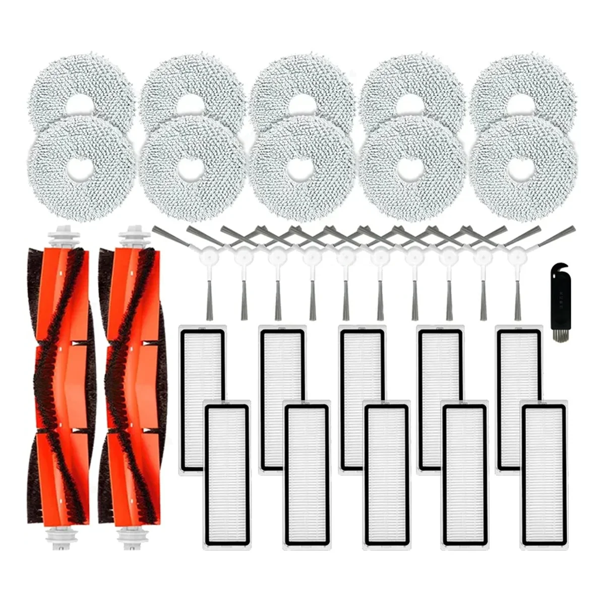 Pièces de rechange pour aspirateur robot Xiaomi, brosse latérale principale, filtre Hepa, vadrouille, chiffon, gril, BAAN, S10 +, S10 Plus, B105