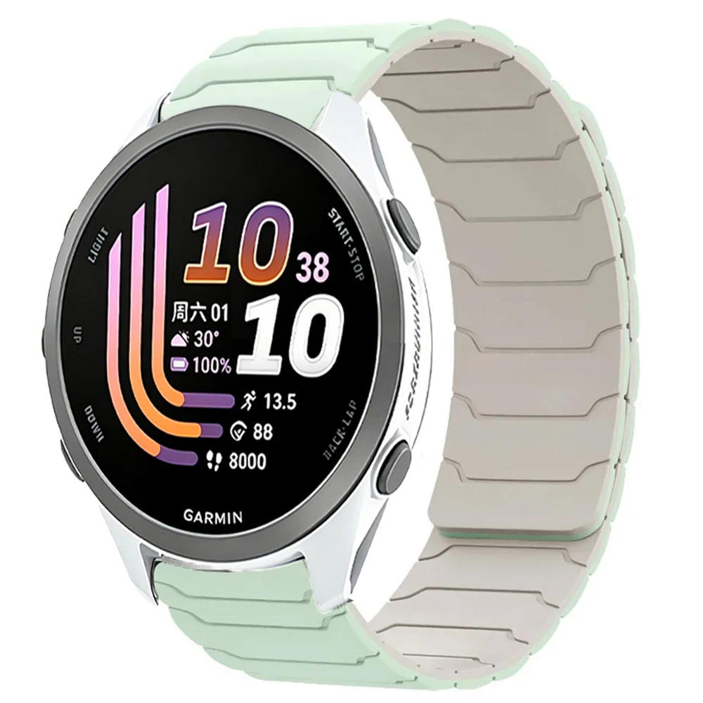 20mm 22mm Silicone Strap For Garmin Forerunner 170 70 970 570 Magnetic Comfortable Band for Garmin Active 6 5/Venu 3 2 Accessory
