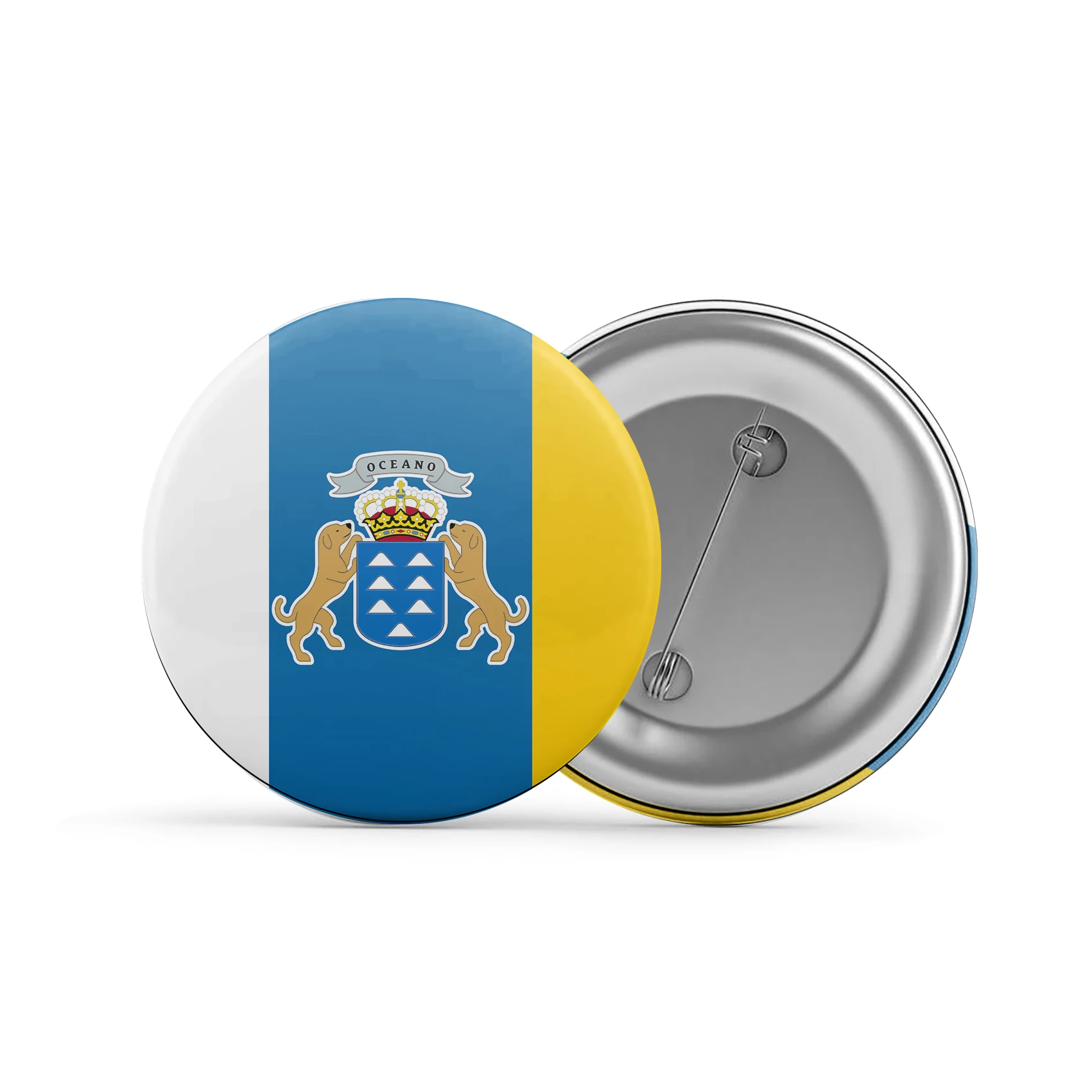 Broche de Islas Canarias, soporte para insignia, foto personalizada, diseño de dibujos animados, Pin de Metal, accesorios para mochila, regalos de decoración, HZ-169 conmemoración