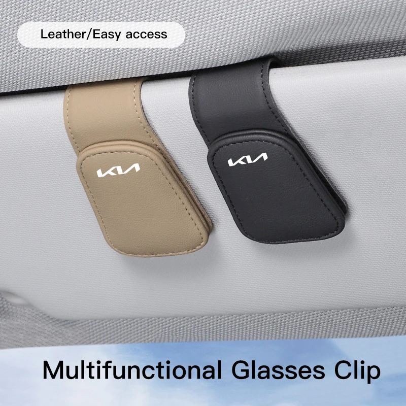 Car Glasses Sun Visor Box Auto Sunglasses Clip Card Accessories For Kia Sportage Ceed Picanto Rio ProCeed  Forte K7 K5 K8 K3 K9