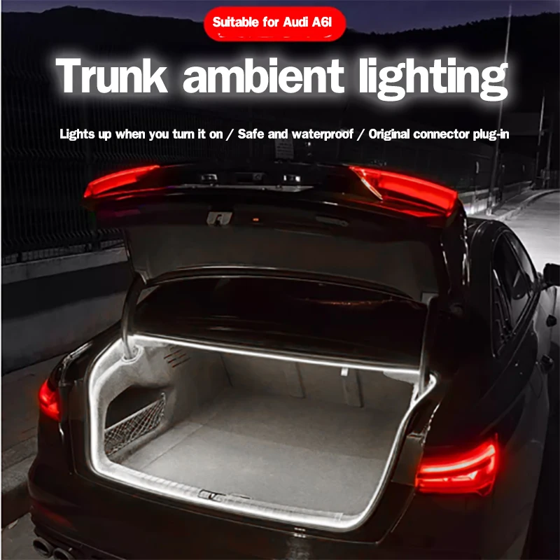 For Audi A4l A6l Trunk LED interior ambient light LED luggage compartment flexible light bar Audi boot light bar retrofit parts