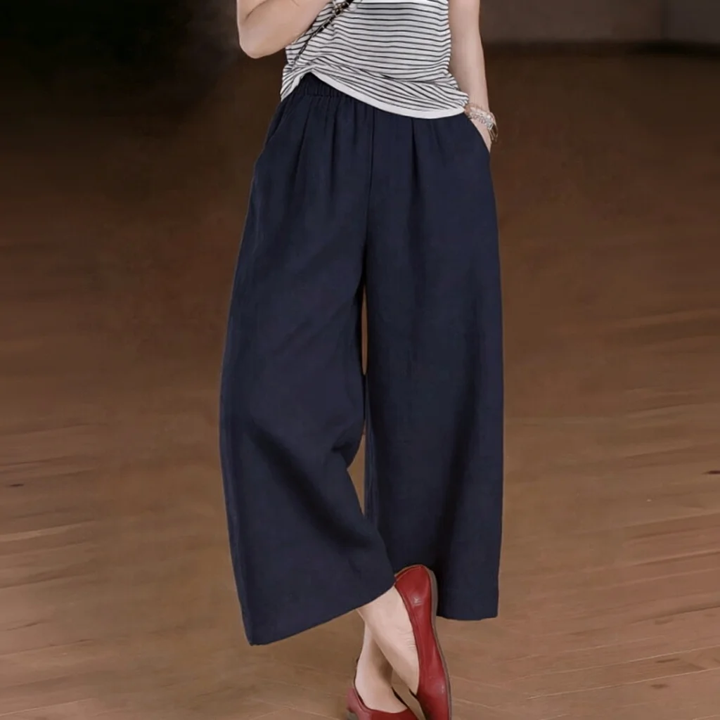 Women's Pants, Holiday Style, Elegant Casual Fashion, Suitable for Outdoor Sports, Slim-fit Versatile Cropped Trousers