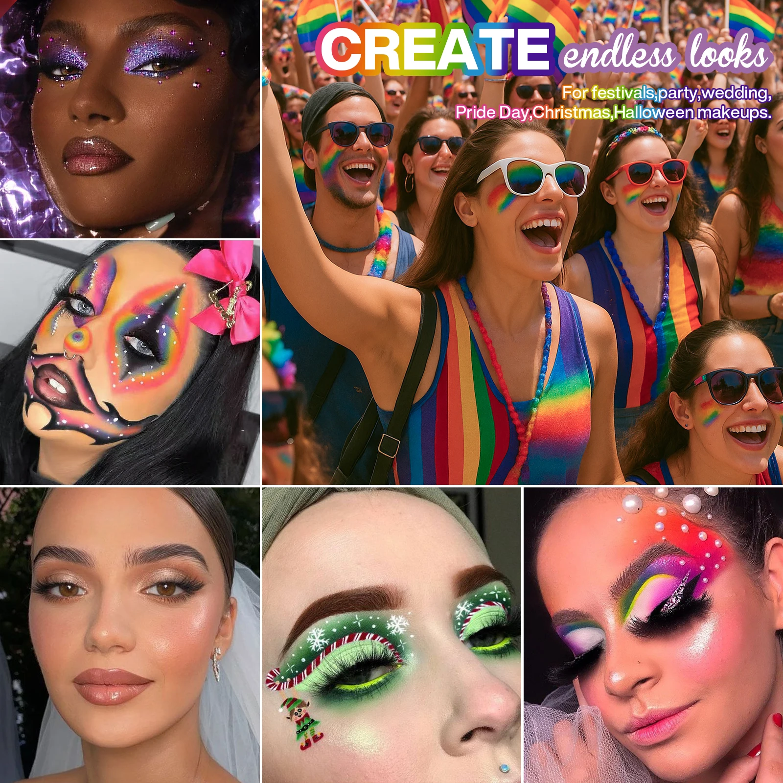 28 cores paleta de sombra de maquiagem para beleza & fosco metálico shimmer pérola glitter paleta de sombra de olho & arco-íris colorido olho ma