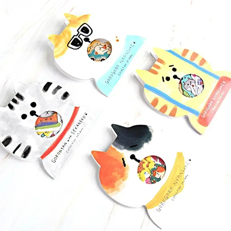 30-delig creatief briefpapier Purr Cat Sticker Pack Leuke Cat Controller Dagboek Decoratieve Stickers