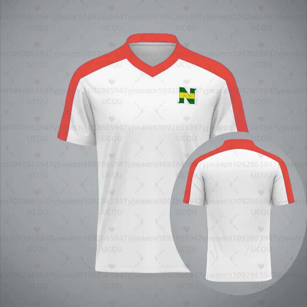 Summer Women's Men's Captain Tsubasa Anime Football Jersey Cosplay Tops Sportswear No.10 Short Sleeve T-shirt Tops