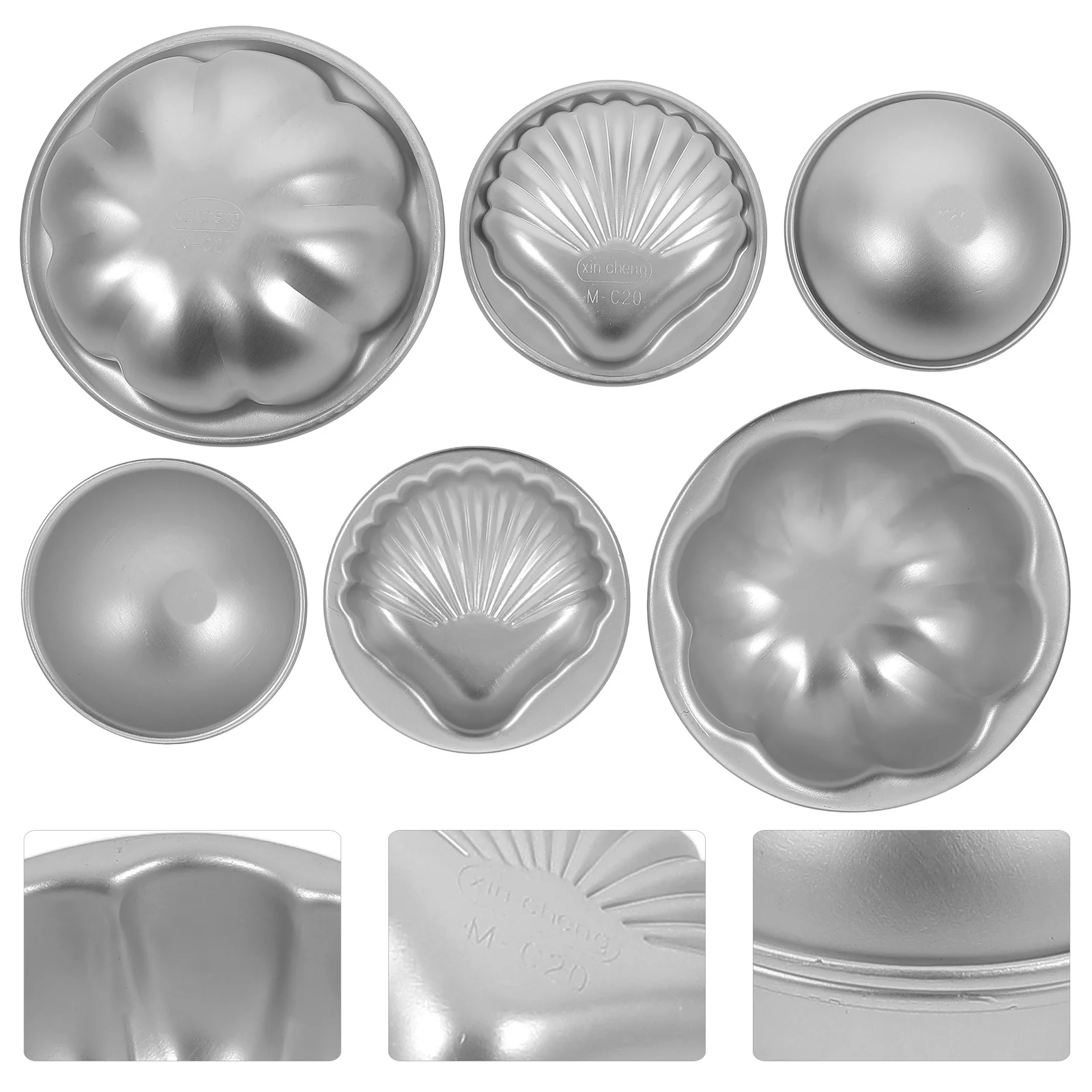 

3Pairs Hardwearing Multi Shape Molds Ideal for DIY Soap Bath Ball Salt Craft Baking Projects Bath Salt Mold Different Shape Mold
