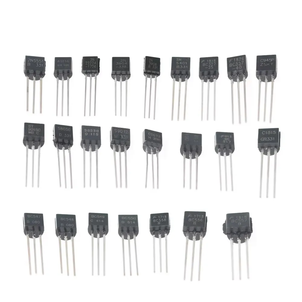 840 Pcs 24 Values Transistor set NPN PNP Transistors BC327 BC337 BC517 BC547 BC548 BC549 BC550 BC556 BC557 BC558 2N2222 2N39042