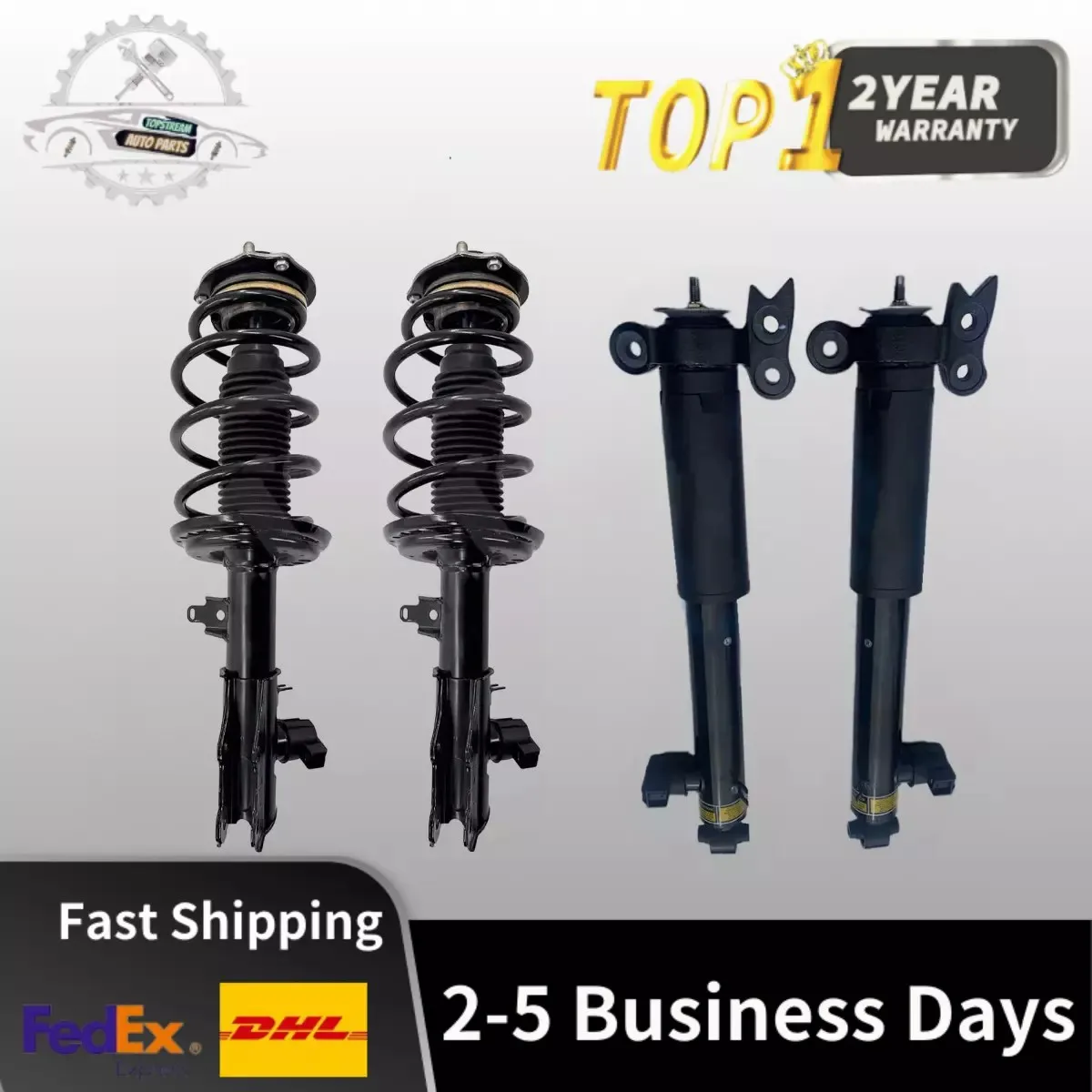 

4Pcs Front Rear Shock Struts Assys w/CDC For Cadillac XT5 GMC Acadia 3.6L 17-20