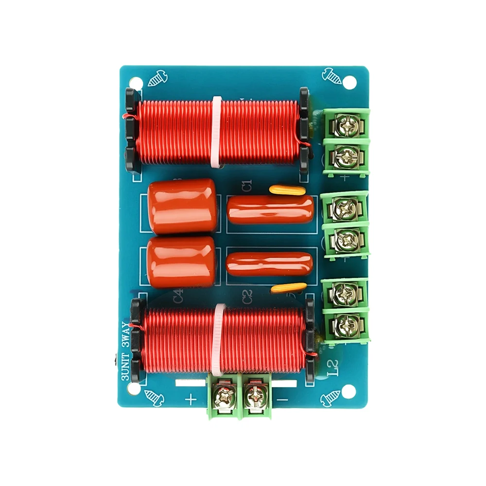 3 Way Speaker Audio Frequency Divider 3200Hz 250W HiFi Crossover DIY Speaker Filter Module Home Theater Audio Modification