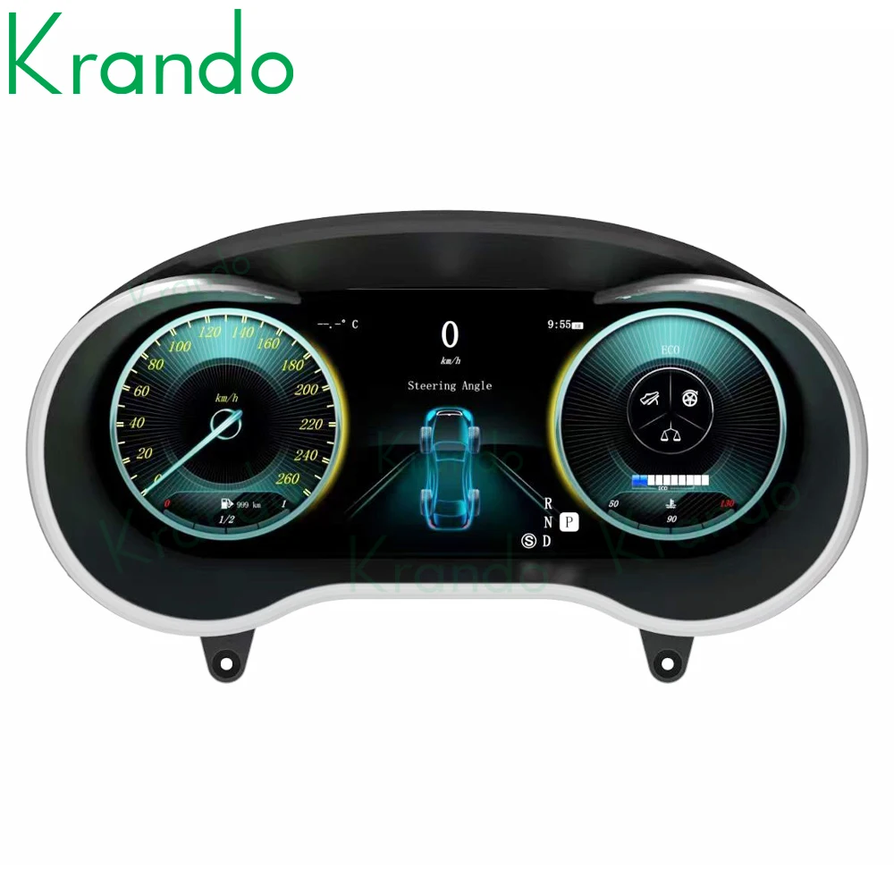 Krando 12.3'' Linux Digital Cluster For BENZ GLC C W205 2015 - 2018 NTG5.0 LCD Dashboard Panel Virtual Instrument CockPit