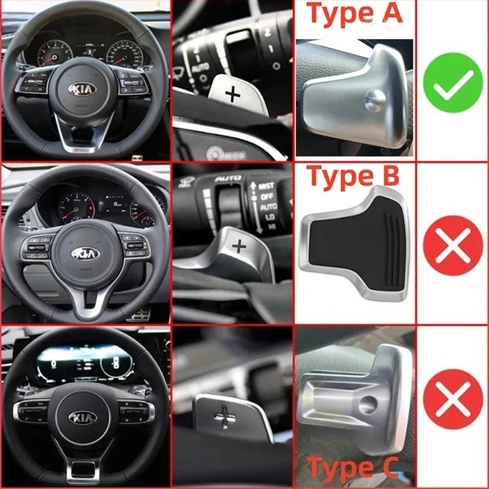 Shift Paddles For Kia Sorento 4 UM MQ4 GT-Line X-LINE Plug-In Hybrid 2016-2024 Car Steering Wheel Extension Shifter Sticker