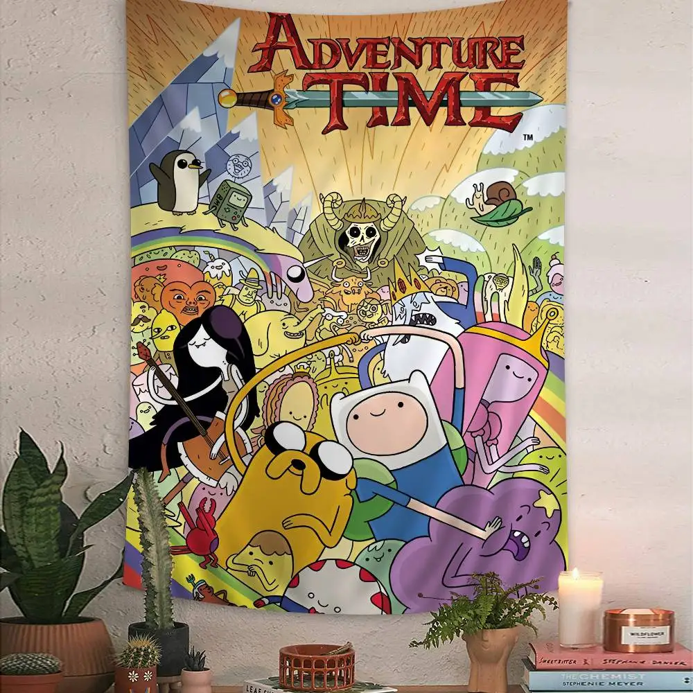 

A-Adventures Animation Time Cartoon Tapestry Wall Hanging Decoration Household Home Decor