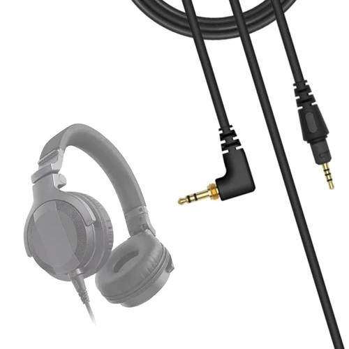 Imagen 2 del producto Cable auditivo de repuesto para Pioneer HDJ-X5 X7 S7 CUE1, Cable de conexión para auriculares sobre la oreja de 2,5mm a 3,5mm