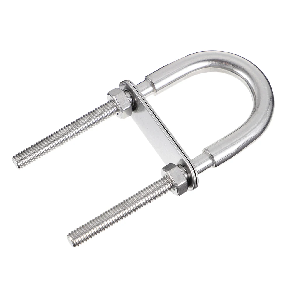 

Stainless Steel U-Bolt Industrial Fasteners Silver U-Shaped Bolts Corrosion Resistant Wear-Resistant Automotive Plumbing