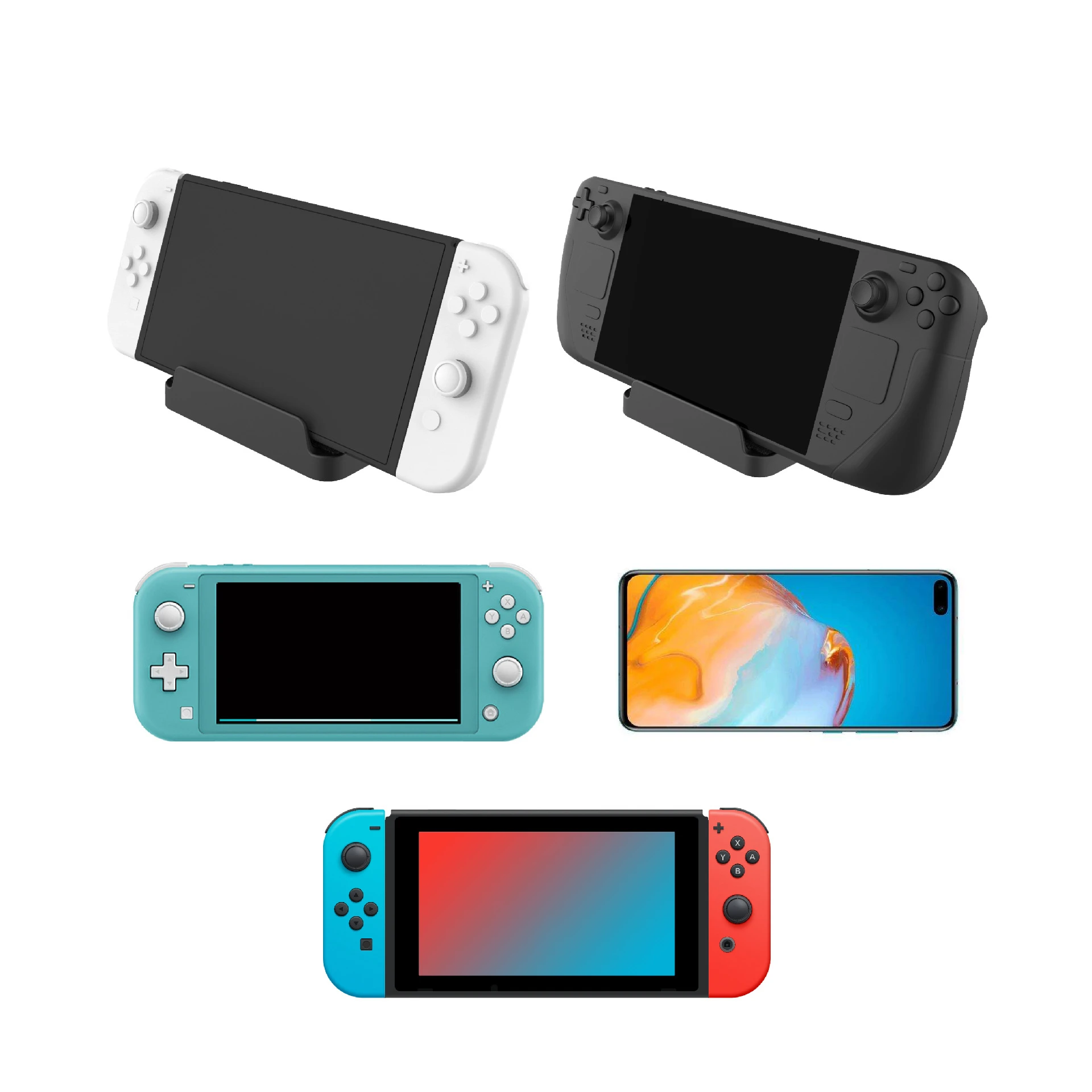 1PCS For Switch Game Console Holder Dock Shelves Display Storage Stand For Steam Deck/Mobile Phone Stand Base Host Bracket