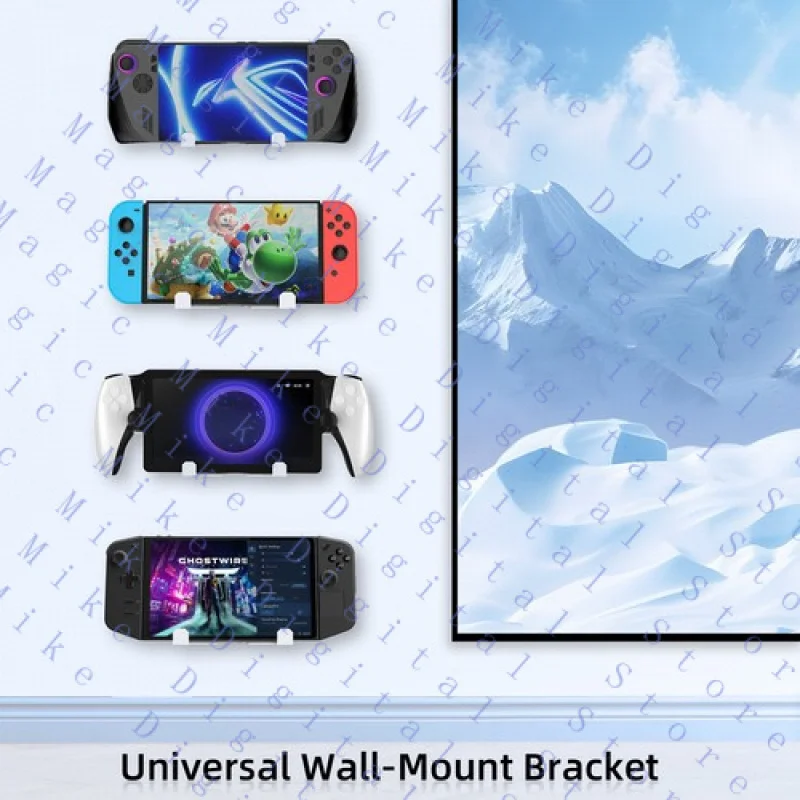 UU  Wall Mount Bracket for ASUS ROG Ally X/PS5 Portal/Steam Deck Console Handheld