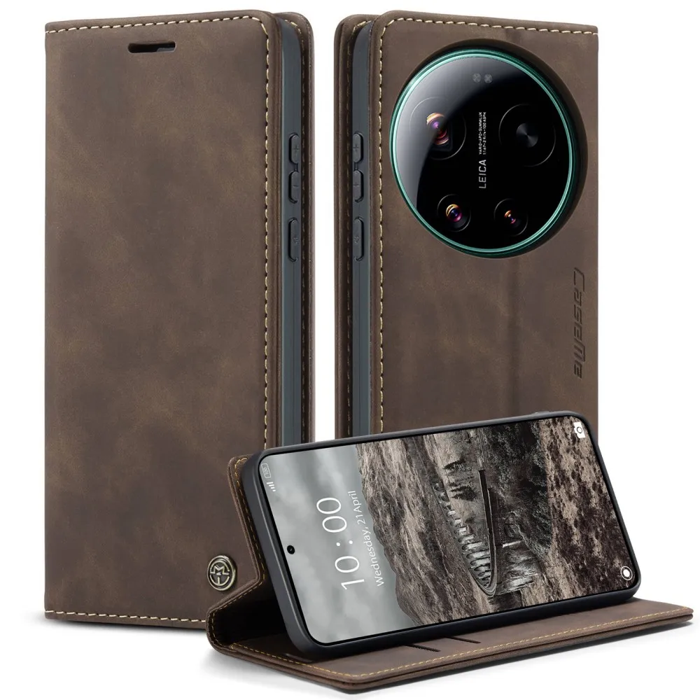 

CaseMe For XiaoMi Mi 17 Ultra Magnetic Flip Leather Phone Case Wallet Card Slot Shockproof Back Cover