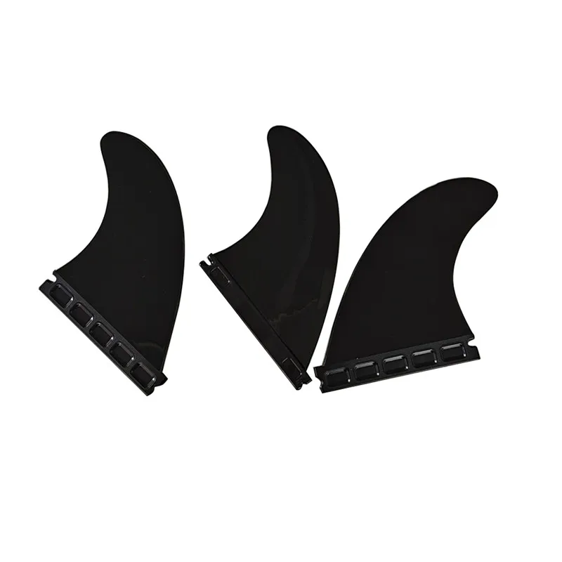 UPSURF fboard Fins Thruster ، 3 قطع لكل مجموعة ، زعانف تصفح نايلون ، علامات تبويب فردية ، زعانف ألواح قصيرة ، إكسسوارات شاطئ