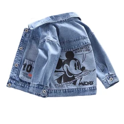 Baby Boys Girls Mickey Denim Jacket Coat bambini Fashion Cool Clothes Cartoon Auutmn Cotton capispalla abbigliamento