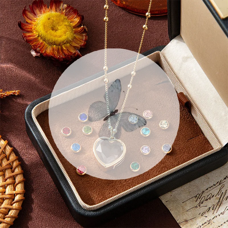 Стеклянная-коробка-с-подвеской-«сделай-сам»-ожерелье-на-день-рождения-месяц-драгоценный-камень-свет-роскошные-универсальные-модные-ювелирные-изделия-подарок