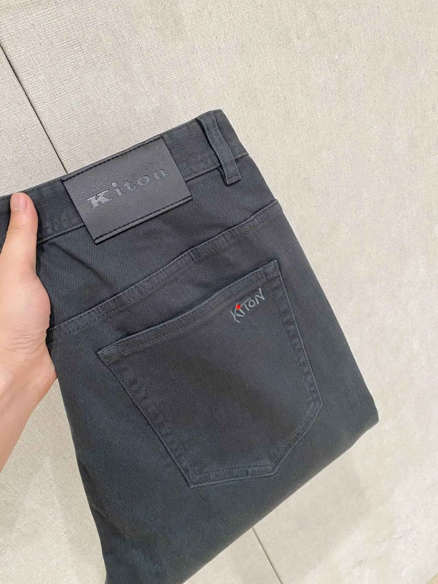 Kiton Italian Denim 13oz Washed Men's Jeans