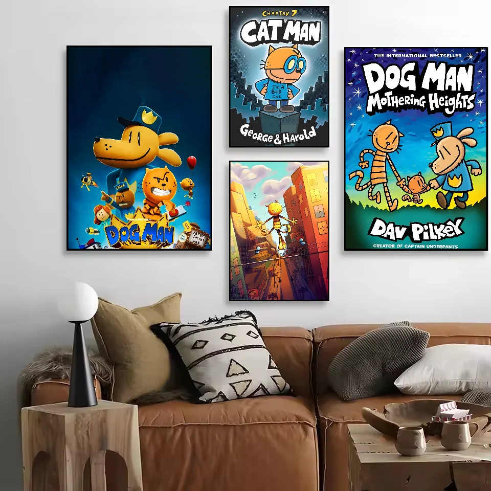 ملصق أنيمي DOG MAN عالي الدقة على الحائط اللاصق المقاوم للماء لغرفة المعيشة المنزلية وغرفة النوم والديكور الجمالي #2