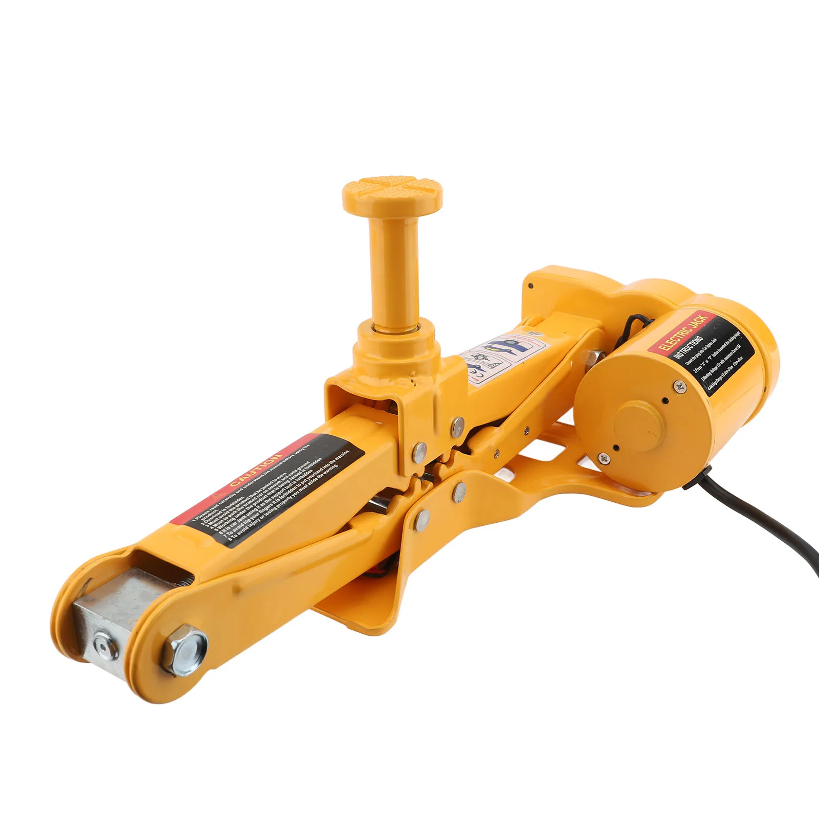 Lifting Jack Set Automatic Guard 170-420mm Range 80W  Wrench 150PSI Inflator Pump High Hardness for Car Emergency Repair