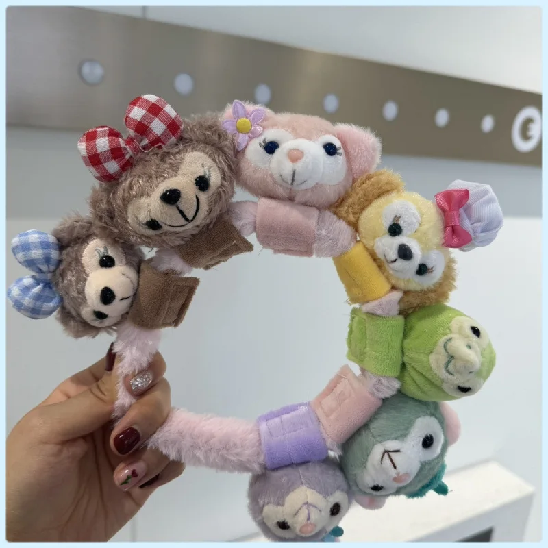 ديزني الكرتون أفخم دمية عقال لينا حسناء مشبك شعر لطيف دمية عقال دافي الدب ستار Dailu انفصال دمية الشعر التبعي #3