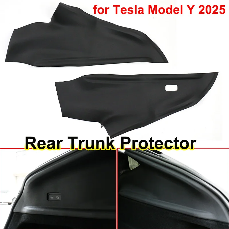 

Для Tesla Model Y Juniper 2025 задняя защитная настенная боковая крышка багажника TPE, защита от царапин, наклейка, аксессуары для интерьера