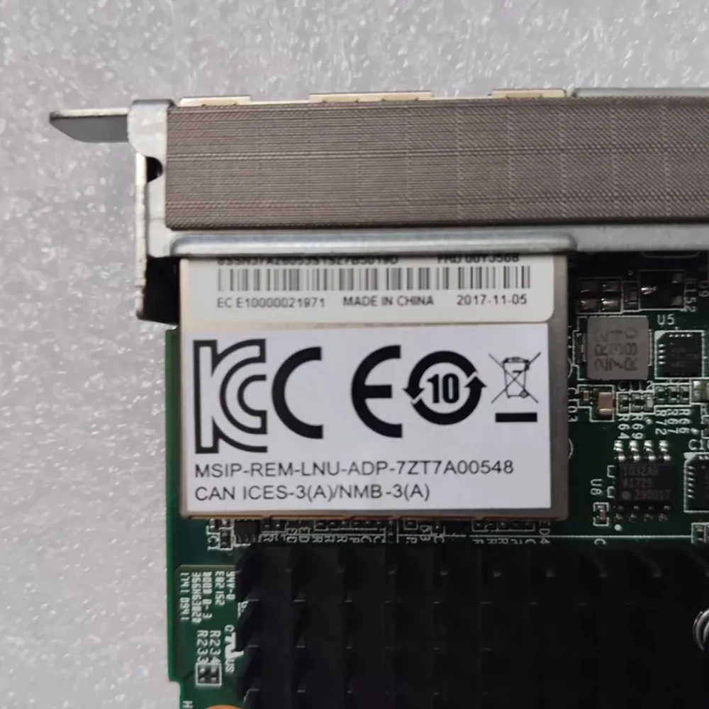 7ZT7A00548 00YJ568 For Le-novo SR650 SR550 570 SR590 Dual port 10G electrical port LOM network card