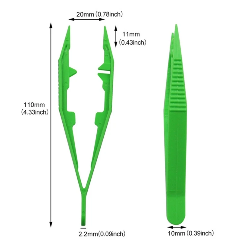 5x Plastic Beads Tweezers Handmake Beads Crafts, Manual DIY Craft Tools Dropship
