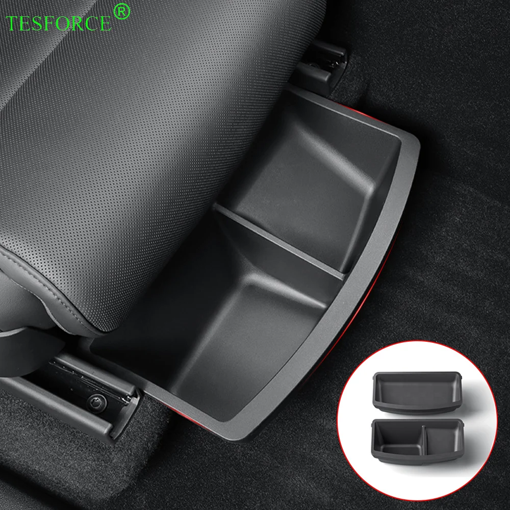 for-tesla-model-yl-2025-under-seat-storage-box-case-tpe-drawer-front-rear-seat-lower-organizer-vehicle-underseat-drawer-tray