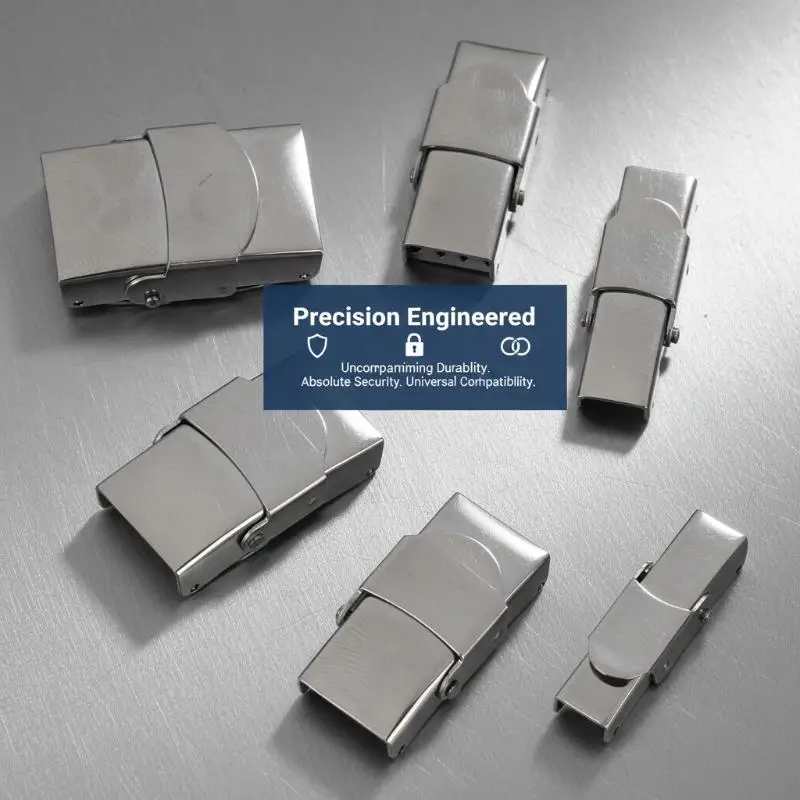 Multi-specification Titanium Steel New Buckle Suitable For Leather Rope Silicone Bracelet Accessories Dedicated Stainless Steel
