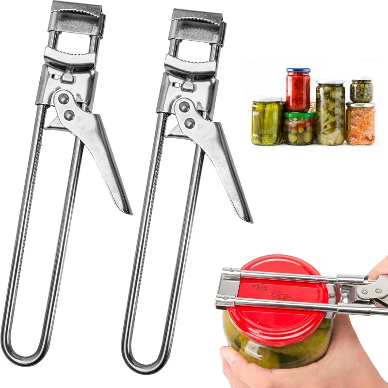 

Adjustable Multi-Function Bottle Opener Stainless Steel Lids Off Jar Opener Labor-Saving Screw Can Opener for Kitchen Tools