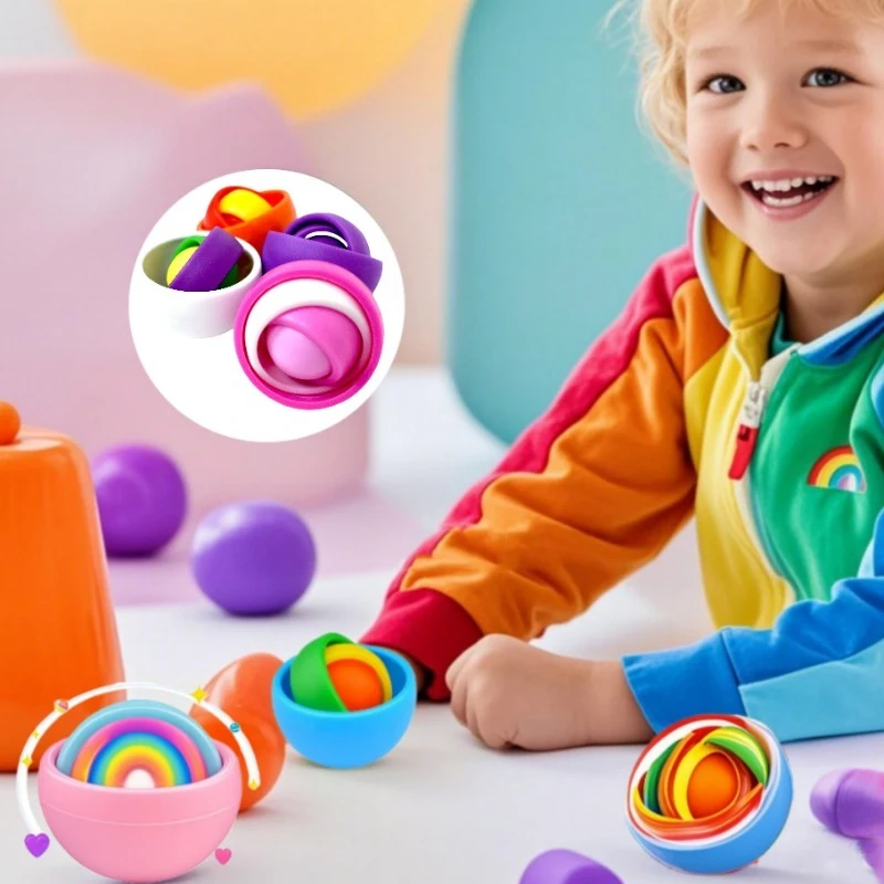 متعة ألعاب متململة الاطفال سبينر الدوران الكرة لانهائي الوجه الضغط لعبة حسية ADHD التوحد الإجهاد الإغاثة اللعب هدايا الحفلات